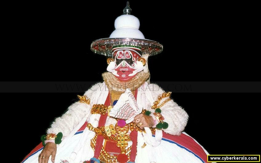 Kalamandalam Ramankutty Nair as Hanuman in Lavanasura Vadham