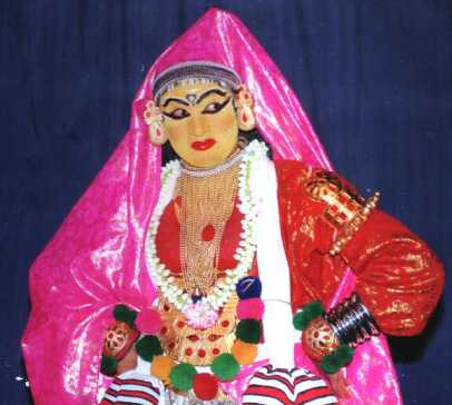 N.Mukundan as Mohini in Rugmangada Charitham