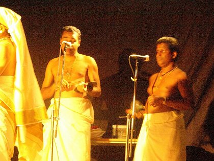 Mattakkara Balachandran singing for Kathakali