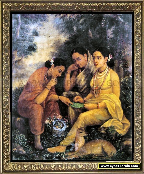 Shakunthala writing Letter