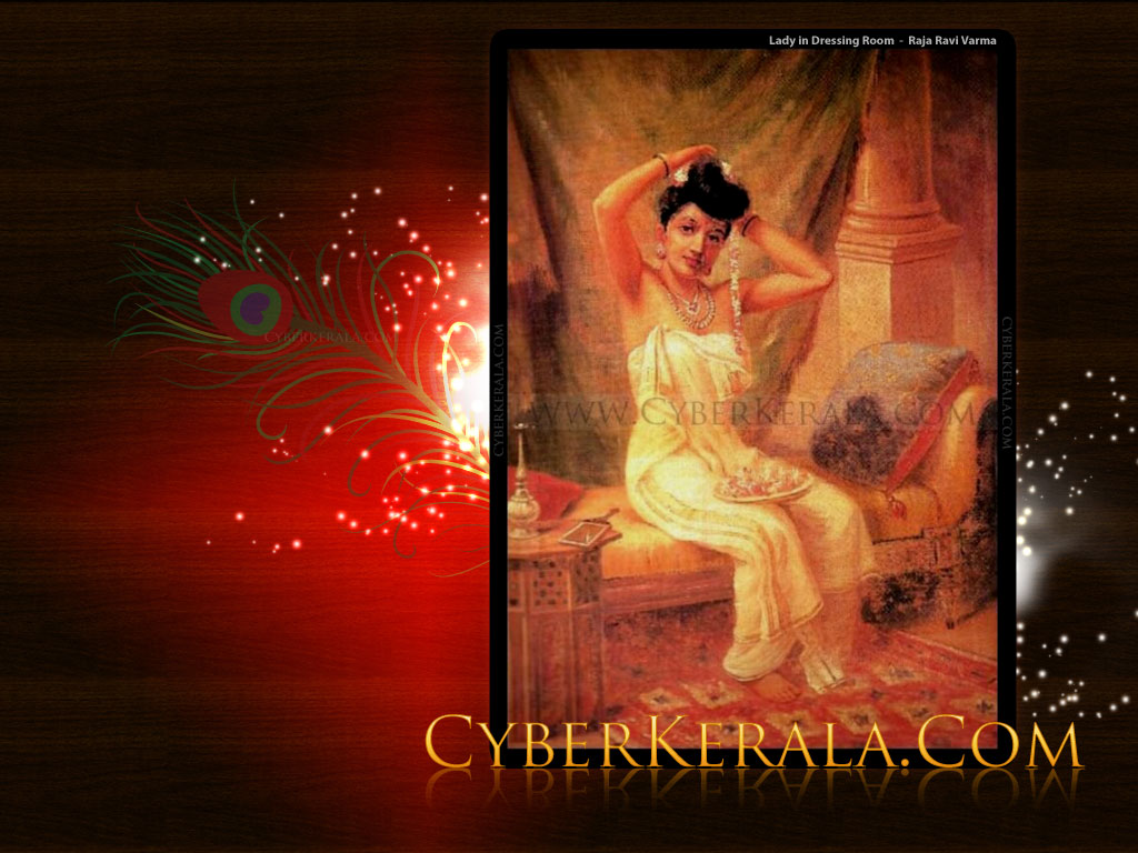 Wallpaper - Lady in Her Dressing Room