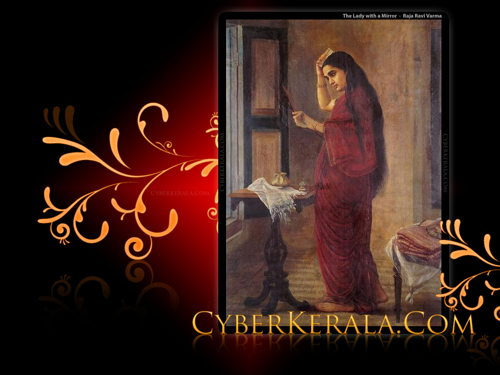 Wallpaper - The Lady with a Mirror