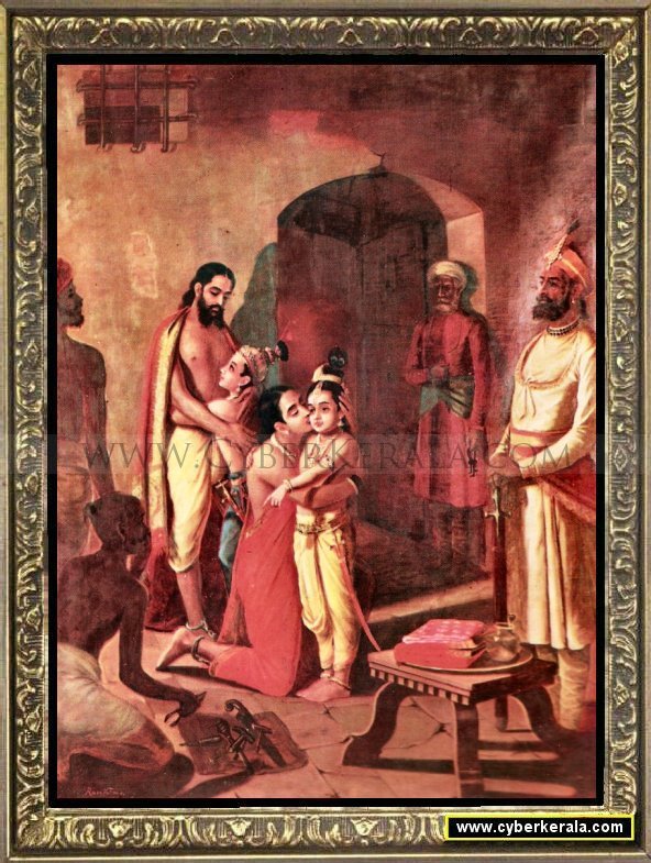 Sri Krishna Liberating His Parents